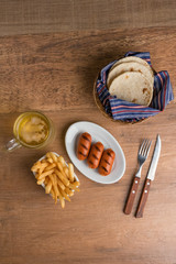 a fine selection of varied dishes to eat meat steak