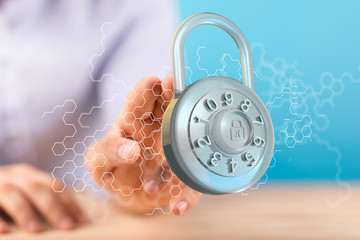 security data code digital in hand