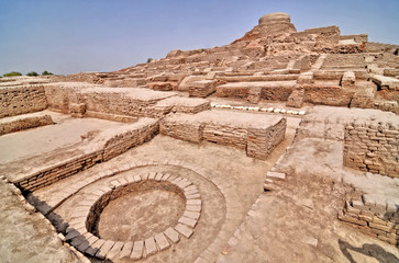 Naklejka premium Mohenjo-daro - an archaeological site in the province of Sindh, Pakistan