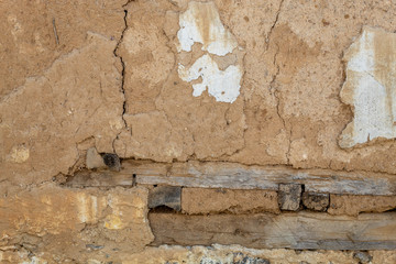 Old Weathered House of The Mud Wall	