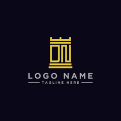 logo design inspiration for companies from the initial letters of the DN logo icon. -Vector