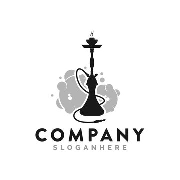 hookah logo and icon template