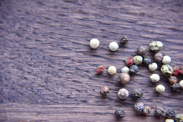 pepper on the wooden deck