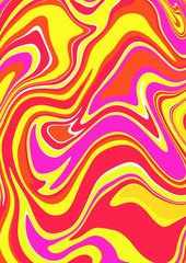 Abstract red yellow digital background. Fluid art painting. Cards, invitations, covers, paper and web design.