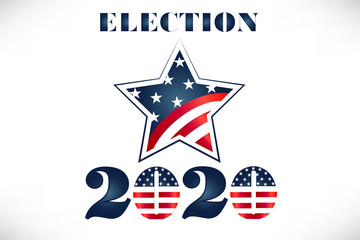 2020 Vote Election USA Flag Star