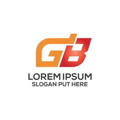 GB Letter logo design template
