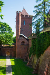 marienburg castle in poland, travel pictures of europ medieval architecture