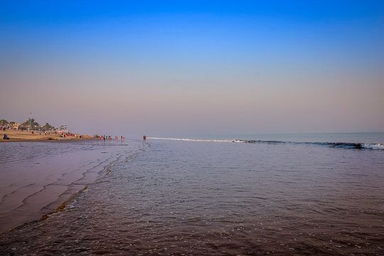 beach at sunset