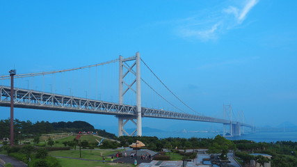 Fototapeta na wymiar 与島からの瀬戸大橋１
