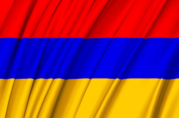 Armenia waving flag illustration.