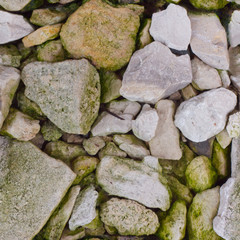 Seamless texture of old broken stones.