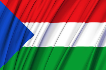 Imbabura waving flag illustration.