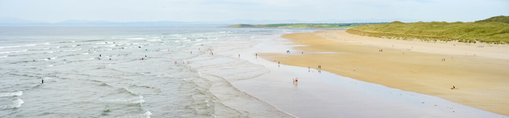 Spectacular Tullan Strand, one of Donegal's renowned surf beaches, framed by a scenic back drop...