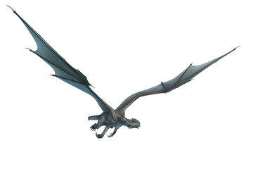 dragon is flying alone