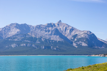 Road trip in the Canadian Rocky Mountains; Banff and Jasper National park, mountains, lakes, glaciers, forests. Nature rules.