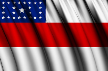 Amazonas waving flag illustration.