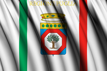 Apulia waving flag illustration.