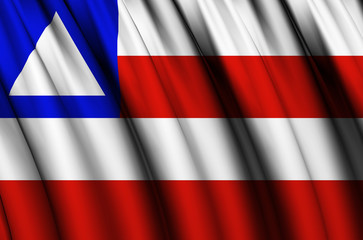 Bahia waving flag illustration.
