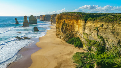 twelve apostles at sunset,great ocean road at port campbell, australia 6