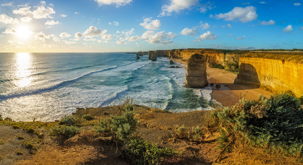 sun over the twelve apostles,great ocean road at port campbell, australia 10
