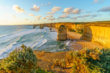 twelve apostles at sunset,great ocean road at port campbell, australia 73