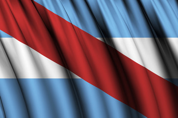 Entre Rios waving flag illustration.