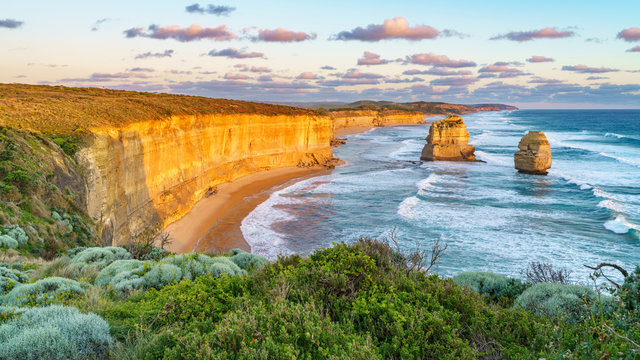 sunset at gibson steps, great ocean road at port campbell, australia 41