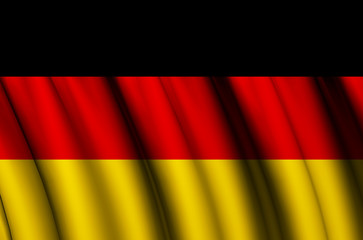 Germany waving flag illustration.