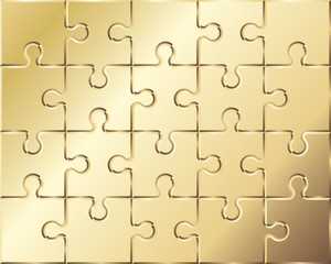Fototapeta premium puzzle gold