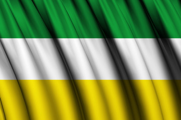 Sucumbios waving flag illustration.