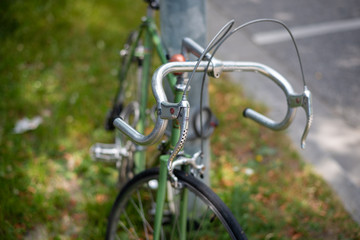 Fototapeta na wymiar bicycle on road
