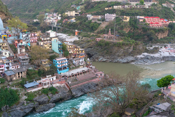 Devprayag/India-19.04.2019:The city and place where Ganga comes