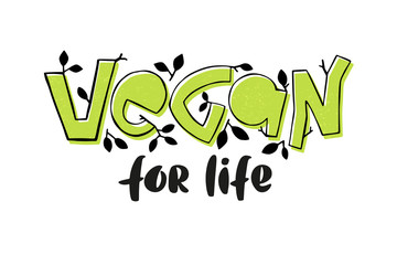 Vegan lettering