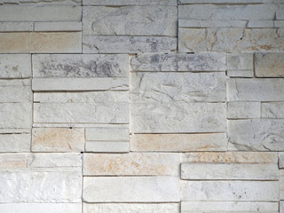 Old white brick wall as background, vintage