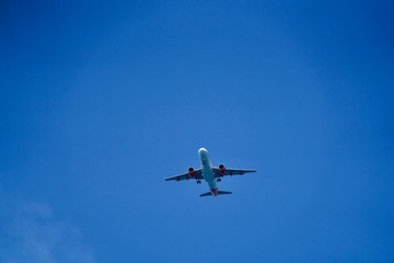airplane in the air