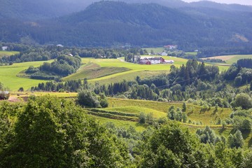 Fototapeta na wymiar Norway countryside