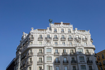 Fototapeta premium Apartment buildings in Madrid