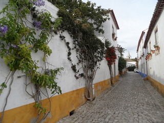 Obidos - Lisboa - Portugal - October 22 2012 - city ​​streets
