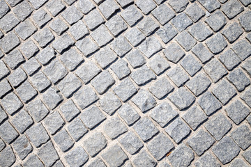 paving stones texture.diagonal lines. above view. backdrop.