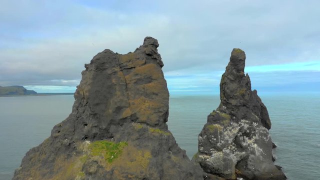 Black sand Reynisfjara Beach in Iceland
