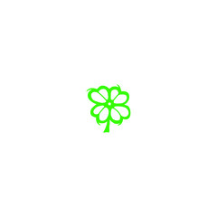 Clover Leaf Vintage Logo. Vector
