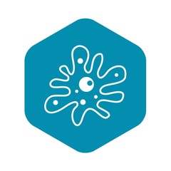 Amoeba icon. Simple illustration of amoeba vector icon for web