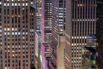 Fototapeta na wymiar New York City Manhattan midtown buildings 