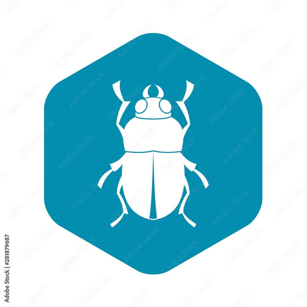 Poster Bug icon. Simple illustration of bug vector icon for web