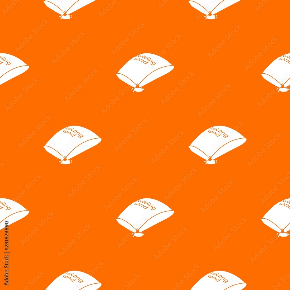Poster sand bag pattern vector orange for any web design best