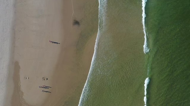 The nutrient-rich waters of the Atlantic Ocean bathe a scenic beach on Cape Cod, Massachusetts. This beautiful area of New England, not too far from Boston, is a popular summer vacation destination.
