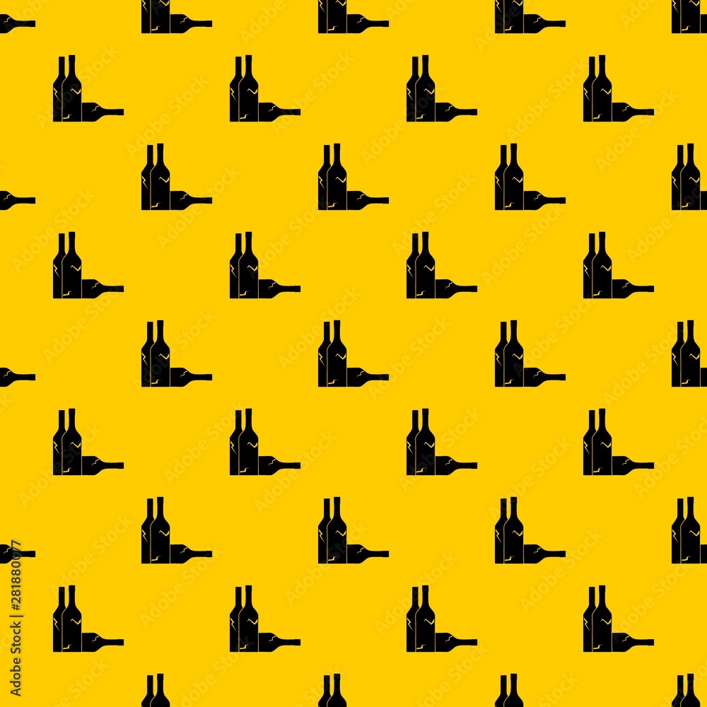 Poster bottles pattern seamless vector repeat geometric yellow for any design