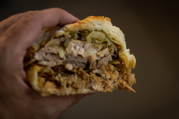 pork shank sandwich - food photography to delivery platform - aplication app