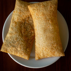 brazilian open market pastel - a good delivery food photography