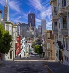 Foto auf Alu-Dibond San Francisco Street Scene © Tom Nast